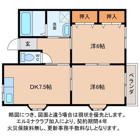 ヴィレアルブルの物件間取画像